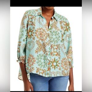 Johnny Was silk blouse